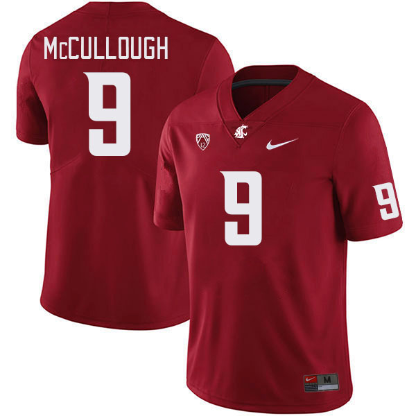 Men #9 Ahmad McCullough Washington State Cougars College Football Jerseys Stitched Sale-Crimson